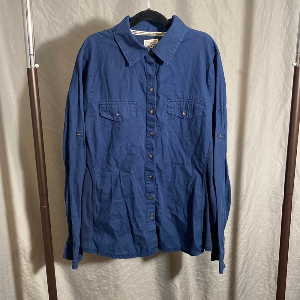 Converse Wmns Button Long Sleeve